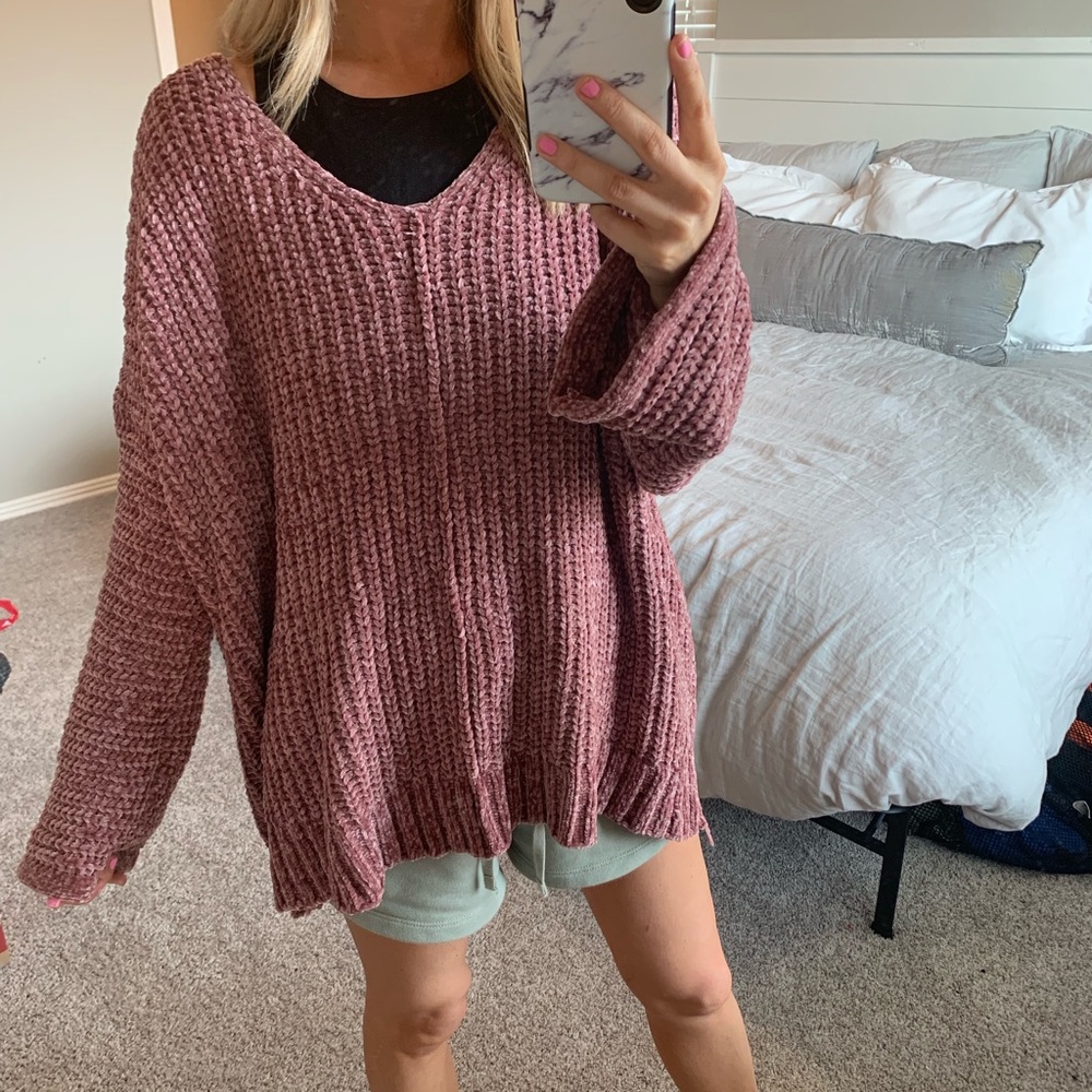 Maybe chenille oversized sweater